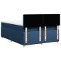 vidaXL Boxspringbett mit Matratze Blau 140x190 cm Stoff vidaXL Boxspringbett mit Matratze Blau 140x190 cm Stoff