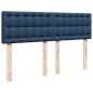 vidaXL Boxspringbett mit Matratze Blau 140x190 cm Stoff vidaXL Boxspringbett mit Matratze Blau 140x190 cm Stoff