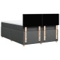 vidaXL Boxspringbett mit Matratze Dunkelgrau 140x200 cm Stoff vidaXL Boxspringbett mit Matratze Dunkelgrau 140x200 cm Stoff