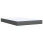 vidaXL Boxspringbett mit Matratze Dunkelgrau 140x200 cm Stoff vidaXL Boxspringbett mit Matratze Dunkelgrau 140x200 cm Stoff