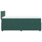 vidaXL Boxspringbett mit Matratze Dunkelgrün 100x200 cm Samt vidaXL Boxspringbett mit Matratze Dunkelgrün 100x200 cm Samt