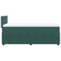 vidaXL Boxspringbett mit Matratze Dunkelgrün 100x200 cm Samt vidaXL Boxspringbett mit Matratze Dunkelgrün 100x200 cm Samt
