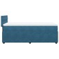 vidaXL Boxspringbett mit Matratze Blau 100x200 cm Samt vidaXL Boxspringbett mit Matratze Blau 100x200 cm Samt