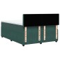 vidaXL Boxspringbett mit Matratze Dunkelgrün 140x190 cm Samt vidaXL Boxspringbett mit Matratze Dunkelgrün 140x190 cm Samt