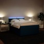 vidaXL Boxspringbett mit Matratze Blau 140x200 cm Samt vidaXL Boxspringbett mit Matratze Blau 140x200 cm Samt
