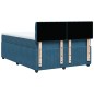 vidaXL Boxspringbett mit Matratze Blau 140x200 cm Samt vidaXL Boxspringbett mit Matratze Blau 140x200 cm Samt