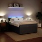 vidaXL Boxspringbett mit Matratze Dunkelgrau 160x200 cm Samt vidaXL Boxspringbett mit Matratze Dunkelgrau 160x200 cm Samt