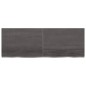 Tischplatte Dunkelgrau 140x50x4 cm Massivholz Eiche Behandelt Tischplatte Dunkelgrau 140x50x4 cm Massivholz Eiche Behandelt