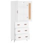 Highboard Weiß 69,5x34x180 cm Holzwerkstoff Highboard Weiß 69,5x34x180 cm Holzwerkstoff
