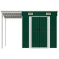 vidaXL Gartenhaus mit Schleppdach Grün 277x110,5x181 cm Stahl vidaXL Gartenhaus mit Schleppdach Grün 277x110,5x181 cm Stahl
