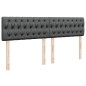 vidaXL Boxspringbett mit Matratze Dunkelgrau 200x200 cm Stoff vidaXL Boxspringbett mit Matratze Dunkelgrau 200x200 cm Stoff