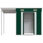 vidaXL Gartenhaus mit Schleppdach Grün 277x110,5x181 cm Stahl vidaXL Gartenhaus mit Schleppdach Grün 277x110,5x181 cm Stahl