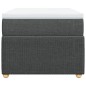vidaXL Boxspringbett mit Matratze Dunkelgrau 90x190 cm Stoff vidaXL Boxspringbett mit Matratze Dunkelgrau 90x190 cm Stoff