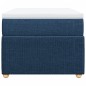vidaXL Boxspringbett mit Matratze Blau 90x190 cm Stoff vidaXL Boxspringbett mit Matratze Blau 90x190 cm Stoff