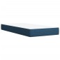 vidaXL Boxspringbett mit Matratze Blau 90x190 cm Stoff vidaXL Boxspringbett mit Matratze Blau 90x190 cm Stoff