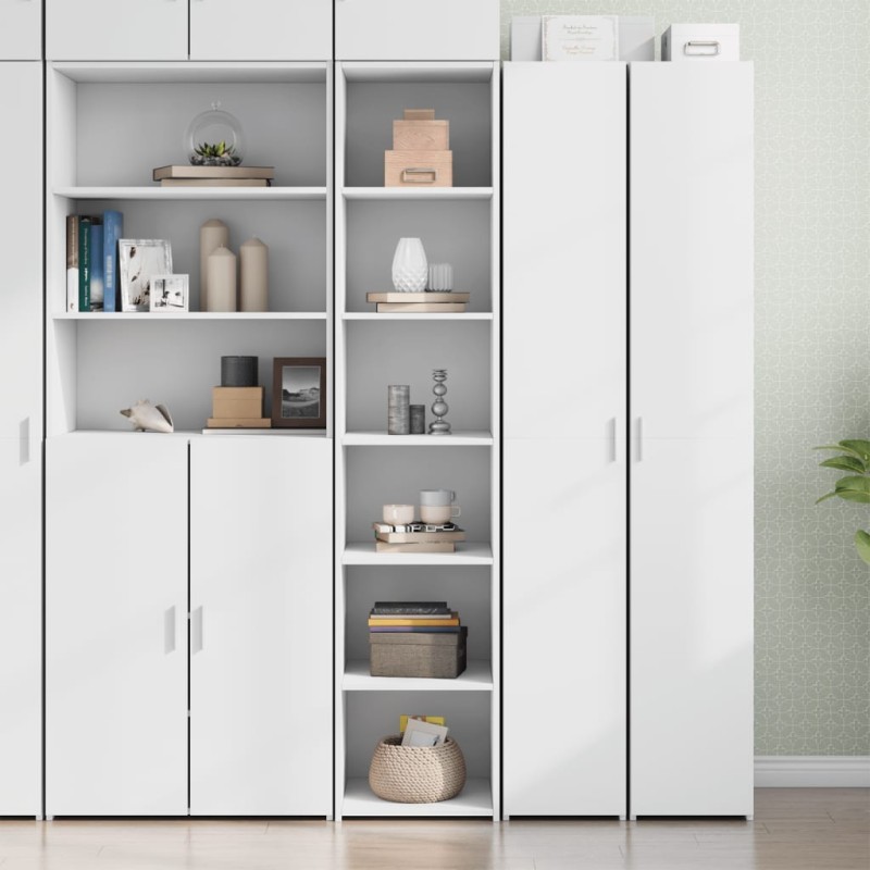 vidaXL Highboard Weiß 40x41x185 cm Holzwerkstoff vidaXL Highboard Weiß 40x41x185 cm Holzwerkstoff