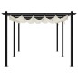 vidaXL Gartenpavillon mit Ausziehbarem Dach Creme 3x6 m Aluminium vidaXL Gartenpavillon mit Ausziehbarem Dach Creme 3x6 m Aluminium