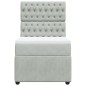 vidaXL Boxspringbett mit Matratze Hellgrau 90x200 cm Samt vidaXL Boxspringbett mit Matratze Hellgrau 90x200 cm Samt