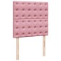 vidaXL Boxspringbett mit Matratze Rosa 90x190 cm Samt vidaXL Boxspringbett mit Matratze Rosa 90x190 cm Samt