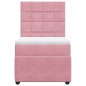 vidaXL Boxspringbett mit Matratze Rosa 90x190 cm Samt vidaXL Boxspringbett mit Matratze Rosa 90x190 cm Samt