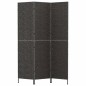 Paravent 3-tlg. Schwarz 122x180 cm Wasserhyazinthe Paravent 3-tlg. Schwarz 122x180 cm Wasserhyazinthe