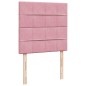 vidaXL Boxspringbett mit Matratze Rosa 90x190 cm Samt vidaXL Boxspringbett mit Matratze Rosa 90x190 cm Samt