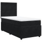 vidaXL Boxspringbett mit Matratze Schwarz 90x190 cm Samt vidaXL Boxspringbett mit Matratze Schwarz 90x190 cm Samt