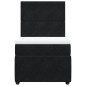 vidaXL Boxspringbett mit Matratze Schwarz 90x190 cm Samt vidaXL Boxspringbett mit Matratze Schwarz 90x190 cm Samt