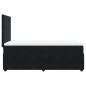 vidaXL Boxspringbett mit Matratze Schwarz 90x190 cm Samt vidaXL Boxspringbett mit Matratze Schwarz 90x190 cm Samt
