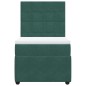 vidaXL Boxspringbett mit Matratze Dunkelgrün 100x200 cm Samt vidaXL Boxspringbett mit Matratze Dunkelgrün 100x200 cm Samt