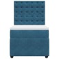 vidaXL Boxspringbett mit Matratze Dunkelblau 100x200 cm Samt vidaXL Boxspringbett mit Matratze Dunkelblau 100x200 cm Samt