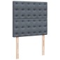 vidaXL Boxspringbett mit Matratze Dunkelgrau 90x190 cm Samt vidaXL Boxspringbett mit Matratze Dunkelgrau 90x190 cm Samt