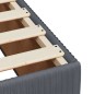 vidaXL Boxspringbett mit Matratze Dunkelgrau 90x190 cm Samt vidaXL Boxspringbett mit Matratze Dunkelgrau 90x190 cm Samt