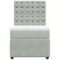 vidaXL Boxspringbett mit Matratze Hellgrau 90x200 cm Samt vidaXL Boxspringbett mit Matratze Hellgrau 90x200 cm Samt