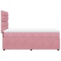 vidaXL Boxspringbett mit Matratze Rosa 90x190 cm Samt vidaXL Boxspringbett mit Matratze Rosa 90x190 cm Samt