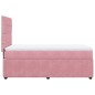 vidaXL Boxspringbett mit Matratze Rosa 100x200 cm Samt vidaXL Boxspringbett mit Matratze Rosa 100x200 cm Samt