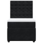 vidaXL Boxspringbett mit Matratze Schwarz 90x200 cm Samt