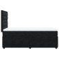 vidaXL Boxspringbett mit Matratze Schwarz 90x200 cm Samt
