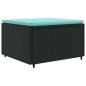 vidaXL 6-tlg. Garten-Lounge-Set mit Kissen Schwarz Poly Rattan vidaXL 6-tlg. Garten-Lounge-Set mit Kissen Schwarz Poly Rattan