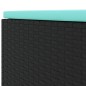 vidaXL 6-tlg. Garten-Lounge-Set mit Kissen Schwarz Poly Rattan vidaXL 6-tlg. Garten-Lounge-Set mit Kissen Schwarz Poly Rattan