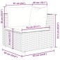 vidaXL 4-tlg. Garten-Lounge-Set mit Kissen Schwarz Poly Rattan vidaXL 4-tlg. Garten-Lounge-Set mit Kissen Schwarz Poly Rattan