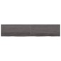 Tischplatte Dunkelgrau 200x40x4 cm Massivholz Eiche Behandelt Tischplatte Dunkelgrau 200x40x4 cm Massivholz Eiche Behandelt