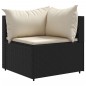 vidaXL 6-tlg. Garten-Lounge-Set mit Kissen Schwarz Poly Rattan vidaXL 6-tlg. Garten-Lounge-Set mit Kissen Schwarz Poly Rattan