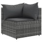 vidaXL 7-tlg. Garten-Lounge-Set mit Kissen Grau Poly Rattan vidaXL 7-tlg. Garten-Lounge-Set mit Kissen Grau Poly Rattan