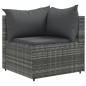 vidaXL 8-tlg. Garten-Lounge-Set mit Kissen Grau Poly Rattan vidaXL 8-tlg. Garten-Lounge-Set mit Kissen Grau Poly Rattan