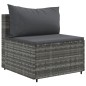 vidaXL 8-tlg. Garten-Lounge-Set mit Kissen Grau Poly Rattan vidaXL 8-tlg. Garten-Lounge-Set mit Kissen Grau Poly Rattan