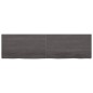 Tischplatte Dunkelgrau 220x60x4 cm Massivholz Eiche Behandelt Tischplatte Dunkelgrau 220x60x4 cm Massivholz Eiche Behandelt