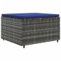 vidaXL 7-tlg. Garten-Lounge-Set mit Kissen Grau Poly Rattan vidaXL 7-tlg. Garten-Lounge-Set mit Kissen Grau Poly Rattan