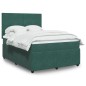 vidaXL Boxspringbett mit Matratze Dunkelgrün 140x200 cm Samt vidaXL Boxspringbett mit Matratze Dunkelgrün 140x200 cm Samt