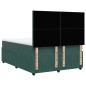 vidaXL Boxspringbett mit Matratze Dunkelgrün 140x200 cm Samt vidaXL Boxspringbett mit Matratze Dunkelgrün 140x200 cm Samt